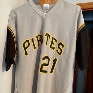 Pittsburgh Pirates #21 Roberto Clemente Jersey XL